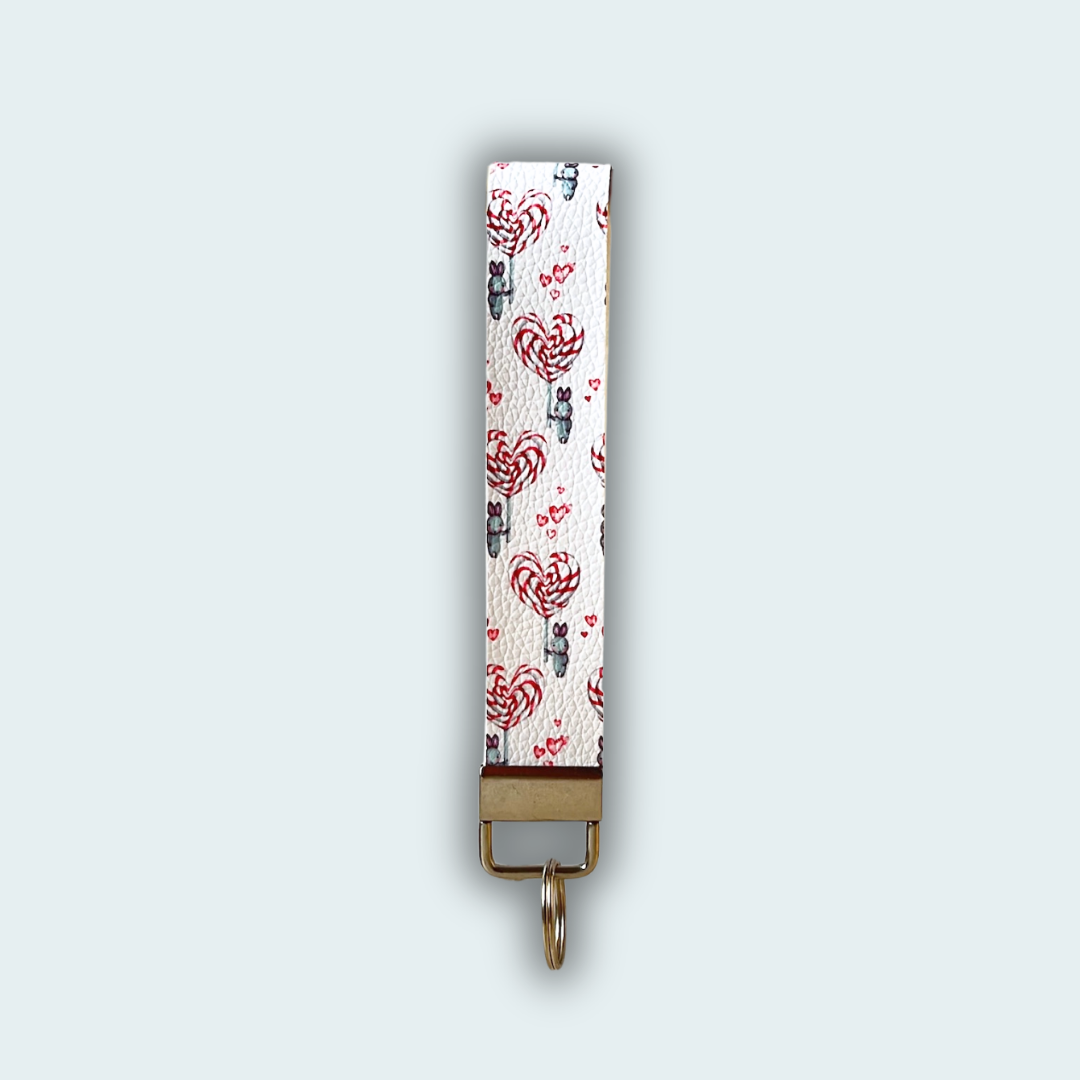 Love Bunny Leather Keychain