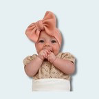 Oversized Baby Bow Headwrap - Stretchy Bullet Knit