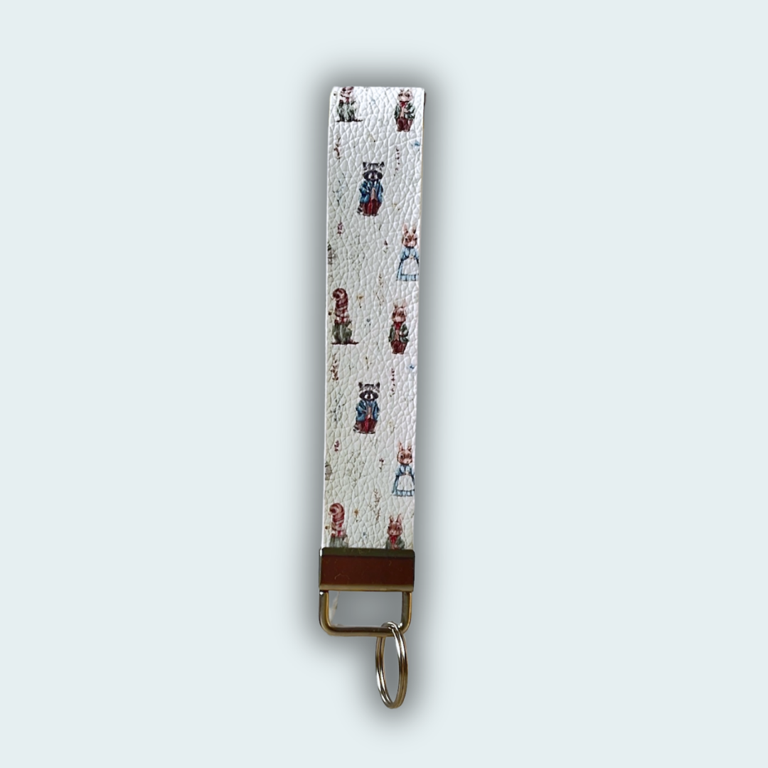 Animals Leather Keychain