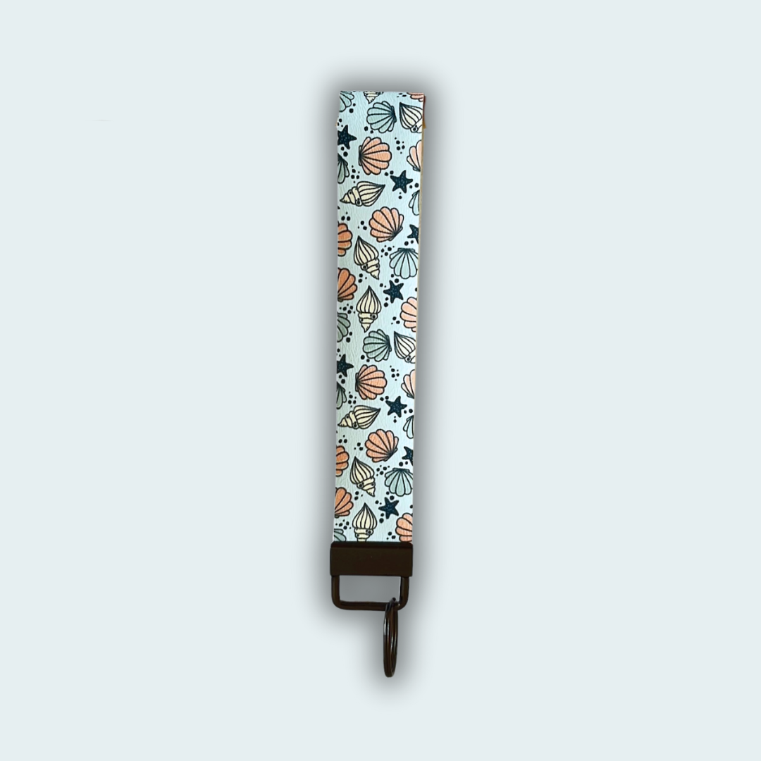 Shells Leather Keychain