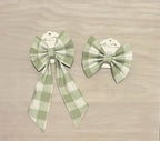 Matching Human and Dog Bow Gingham