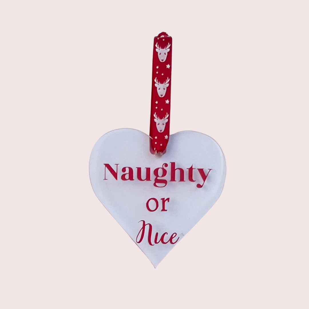 Personalised Christmas Heart Ornament