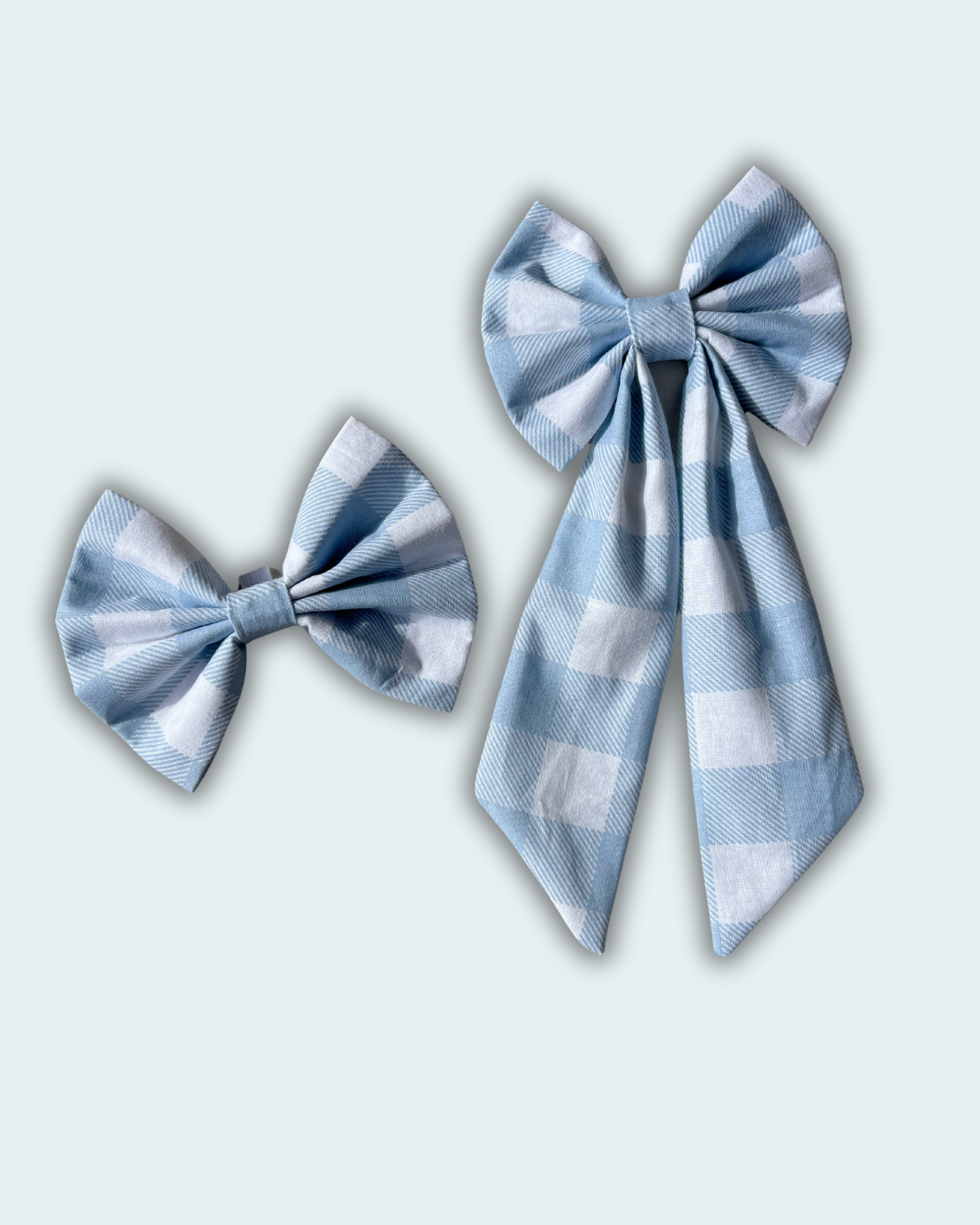 Matching Human and Dog Bow Gingham