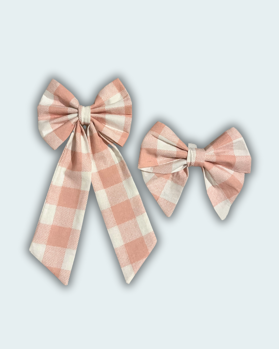 Matching Human and Dog Bow Gingham