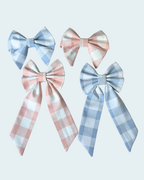 Matching Human and Dog Bow Gingham