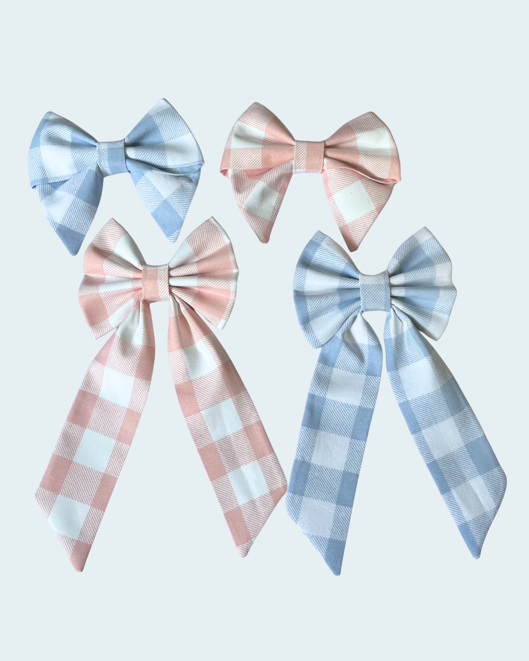 Matching Human and Dog Bow Gingham
